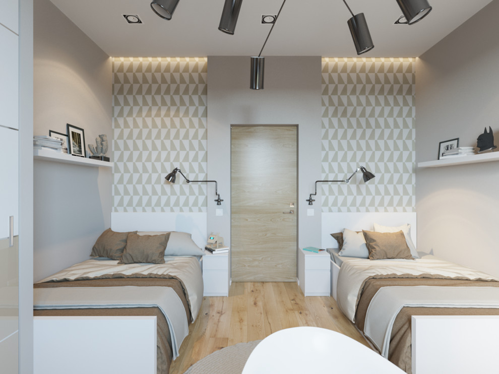 Интерьер детской для двух детей на ул. Римской в г. Хабаровске