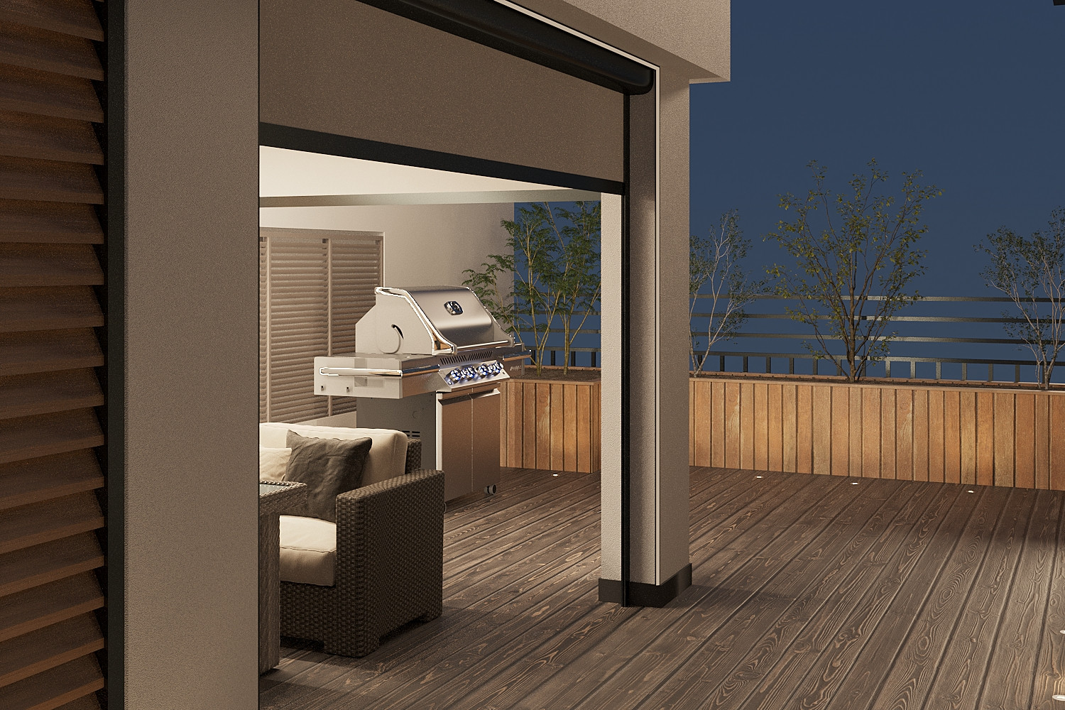 Дизайн интерьера террасы в квартире ЖК "Квартал на Некрасова"