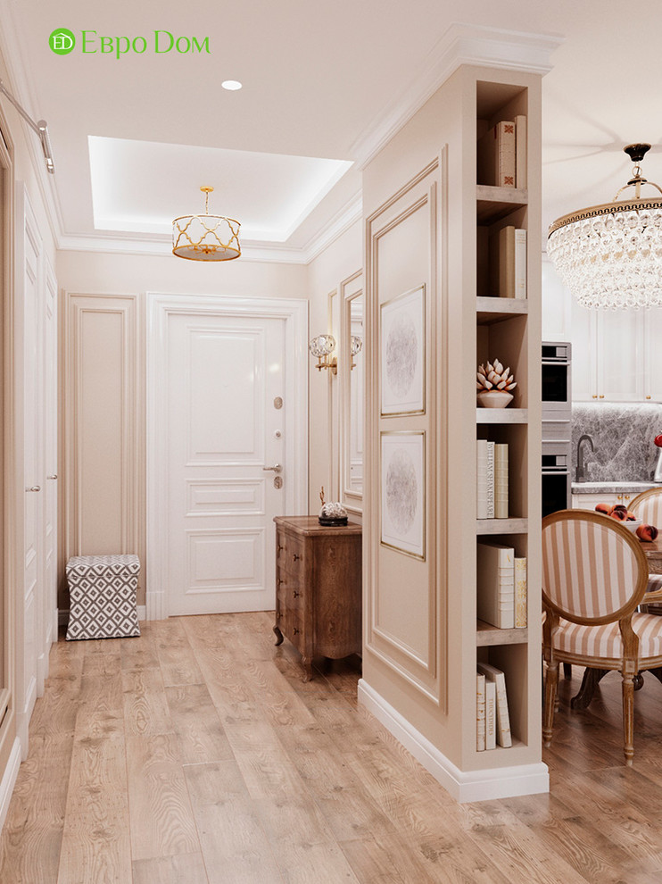 Дизайн трехкомнатной квартиры 83 кв. м в стиле неоклассика. Фото проекта