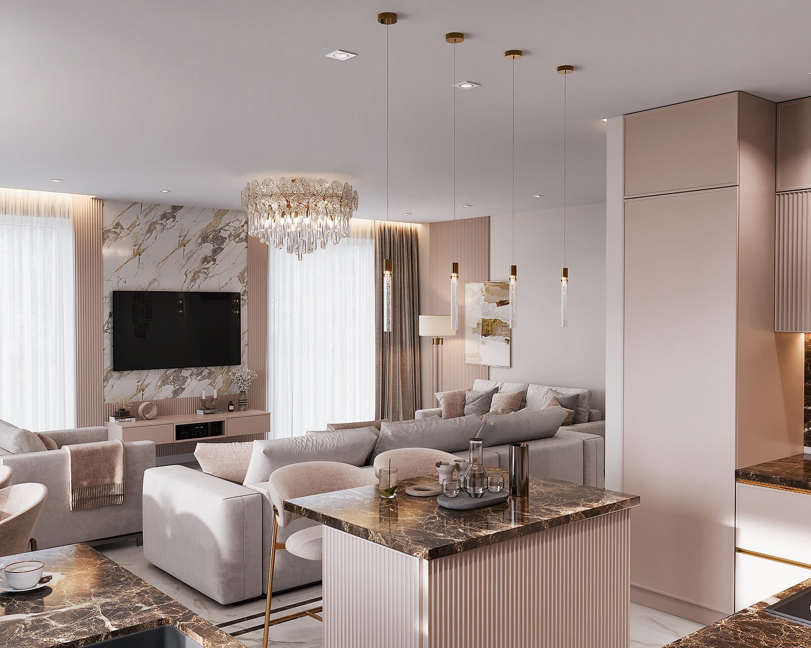 Дизайн проект частного жилого дома в г. Ростове-на-Дону, площадью 210 кв.м.