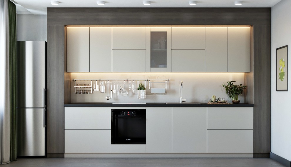 Обложка проекта: Дизайн кухни в современном стиле, ЖК "Сердце города", Воронеж