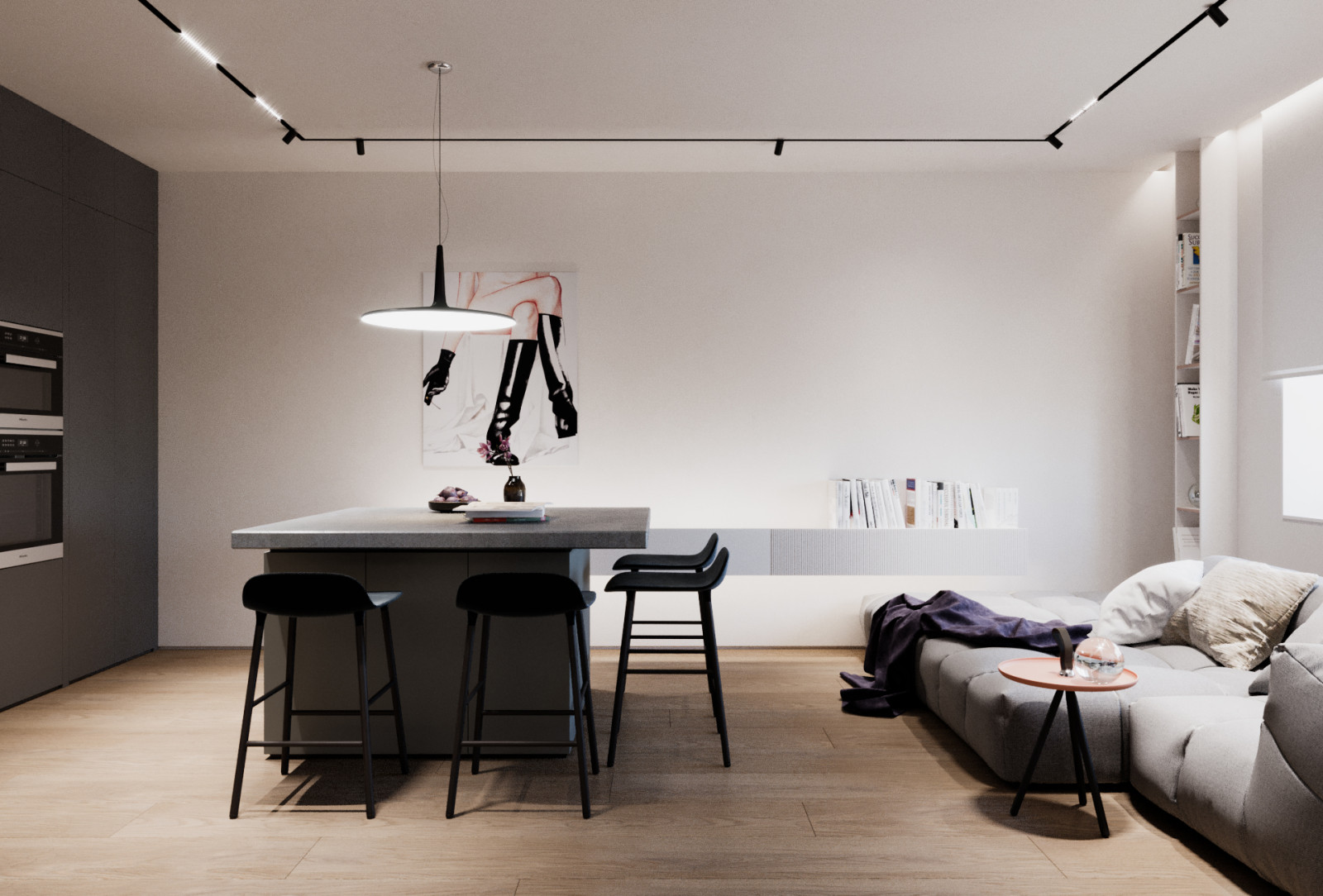 Черно-белая квартира