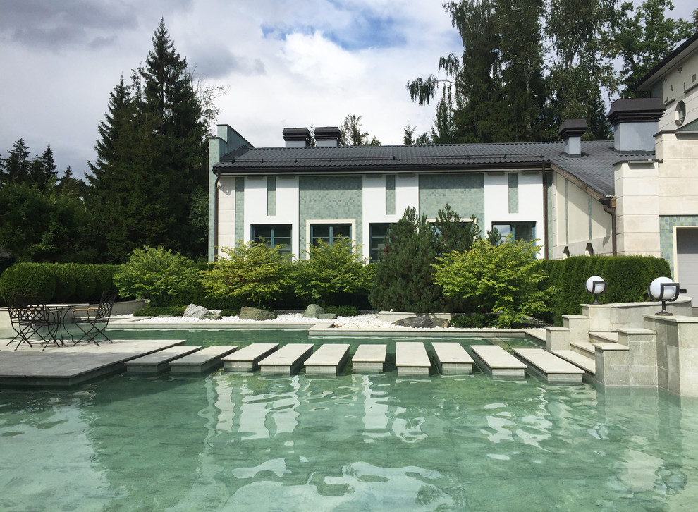 Просто фото: Дорожка по воде в саду — 27 идей