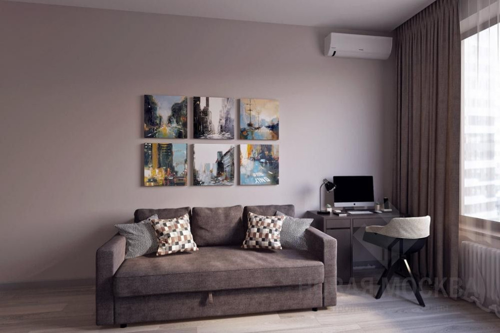 Дизайн-проект однокомнатной квартиры 48 кв.м. в ЖК «Символ»