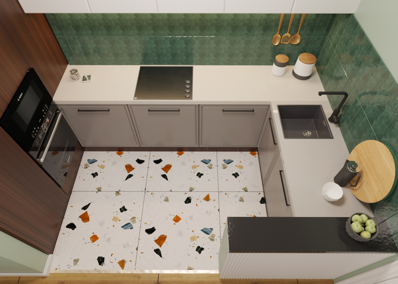 Кухня. Вид сверху