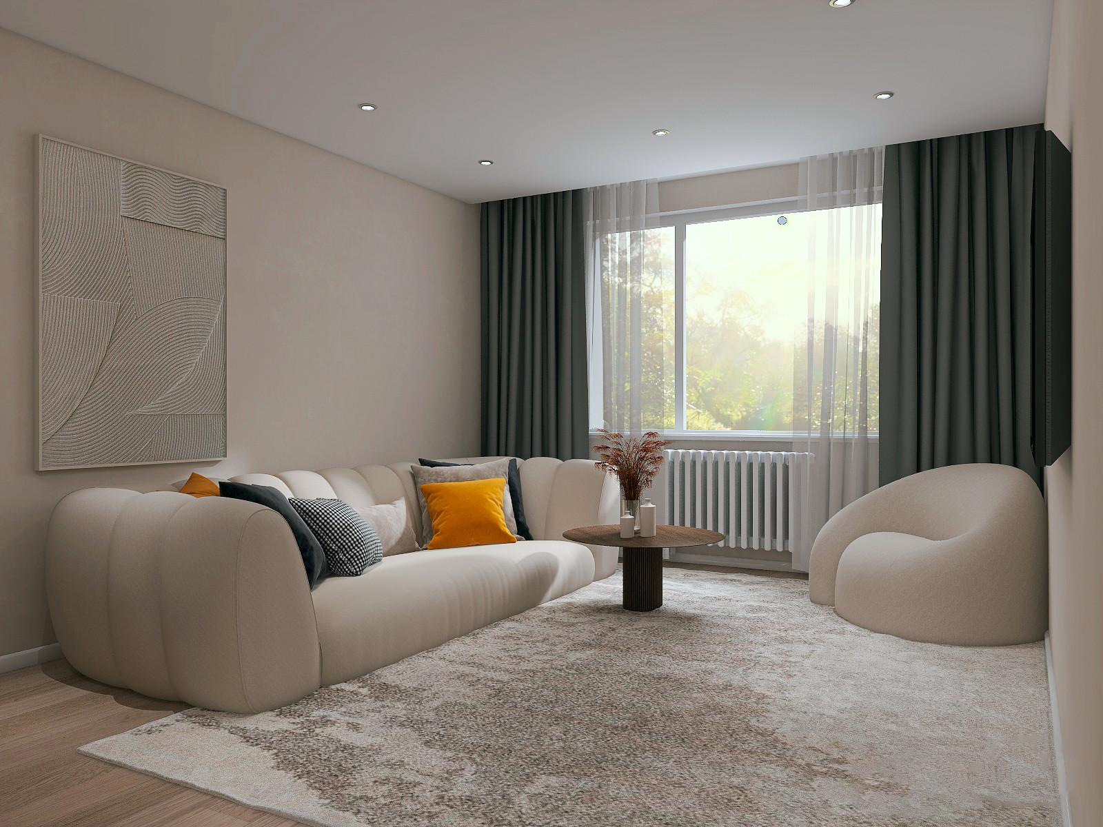 Обложка проекта: Трехкомнатная квартира 92 м2 ЖК «Ново-Патрушево»