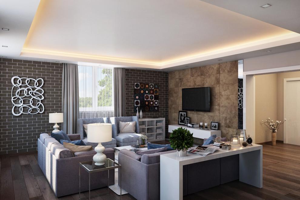 Обложка проекта: Интерьер гостиной в загородном доме