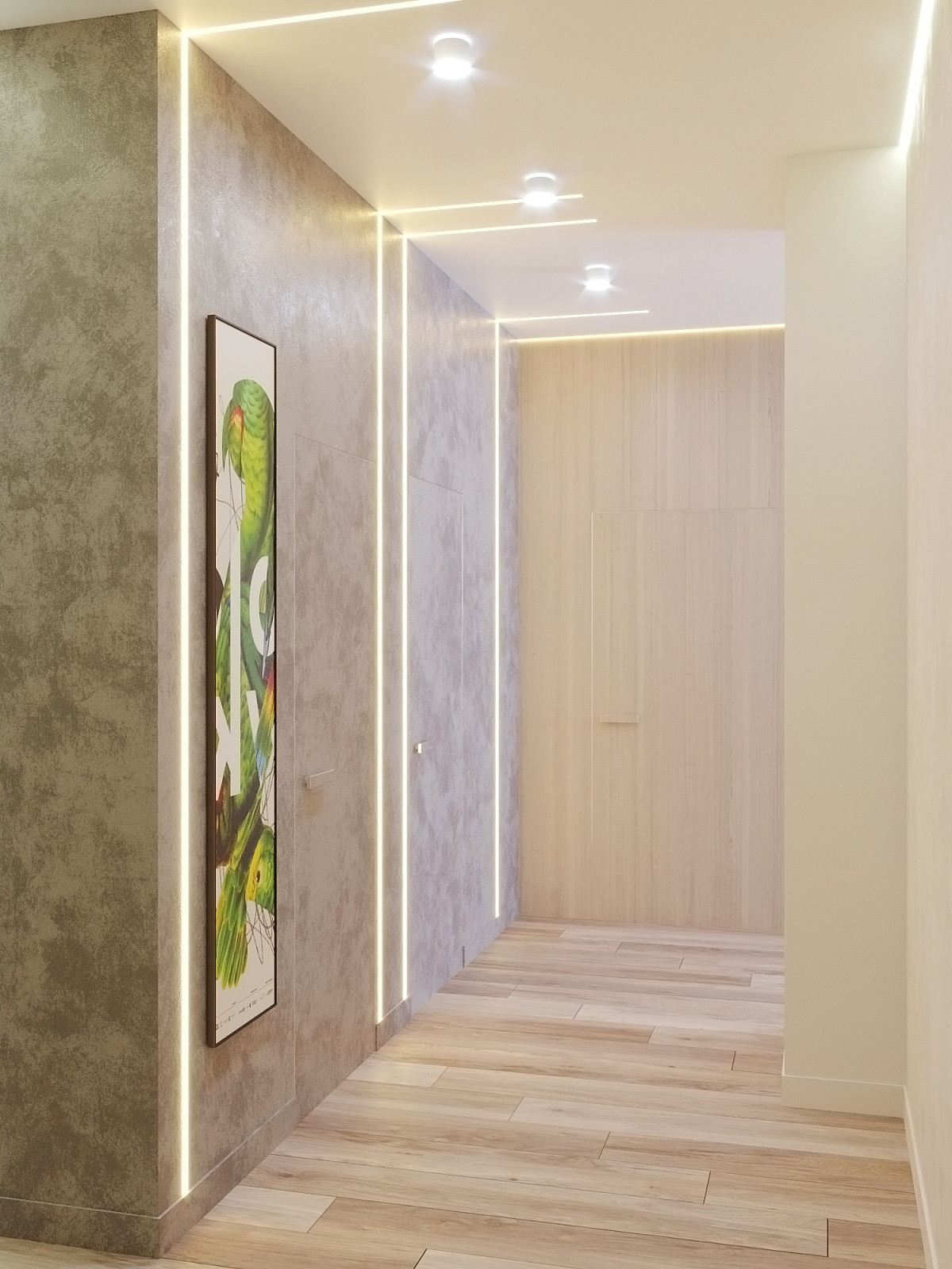 Квартира 90 м.кв. Фьюжн скандинавского и эко стилей