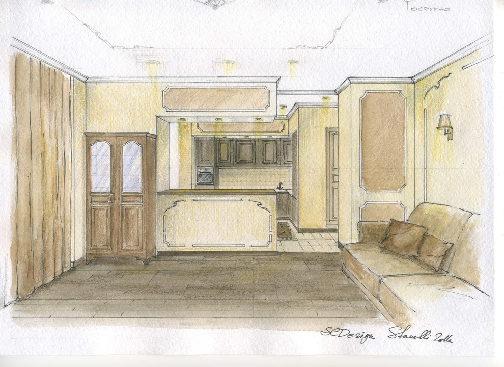 Мичуринский (гостиная - кухня)