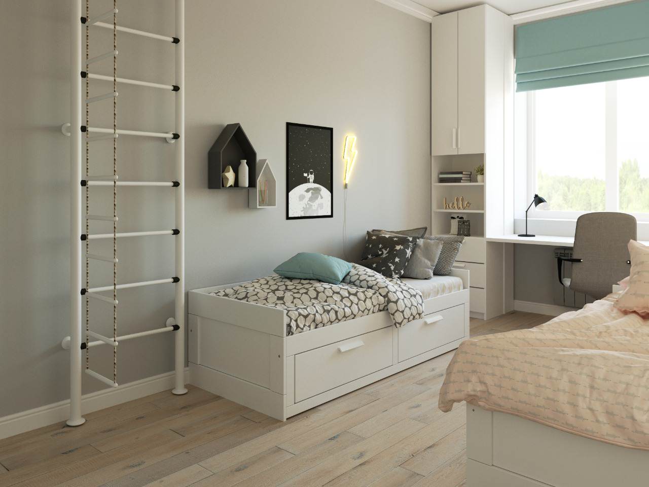 Дизайн проект квартиры 73кв.м. в пос. Зубово ЖК "Зубово-Лайф 2" для семейной