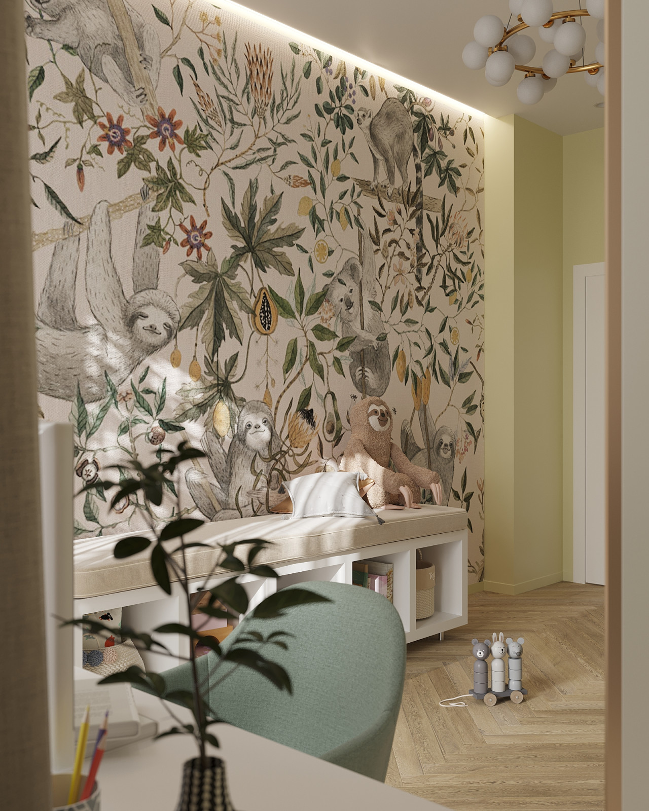 Детская с лемурами