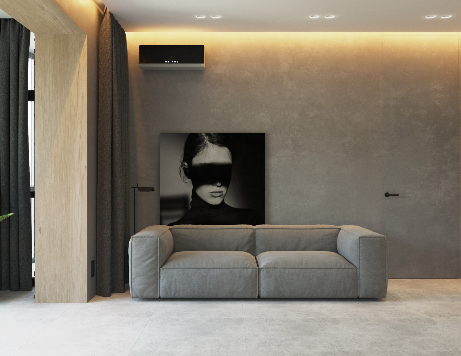 Современная квартира с видом на лес