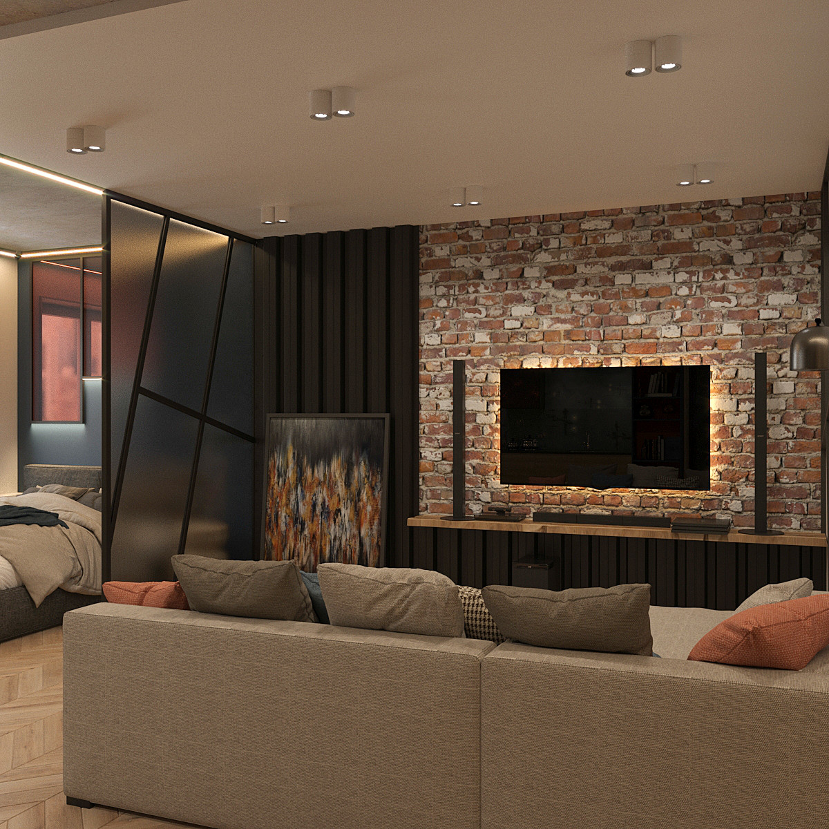 Современная квартира холостяка