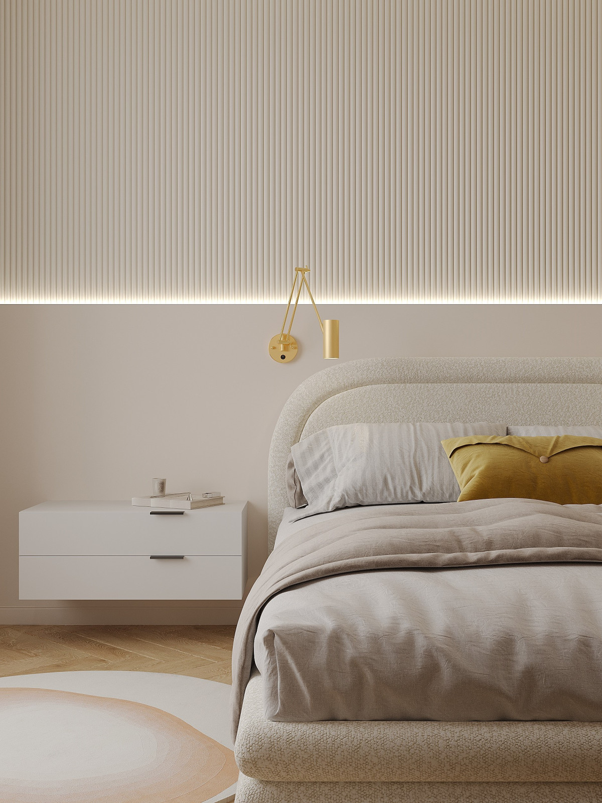 Дизайн 1-комнатной квартиры в ЖК Аквилон Leaves