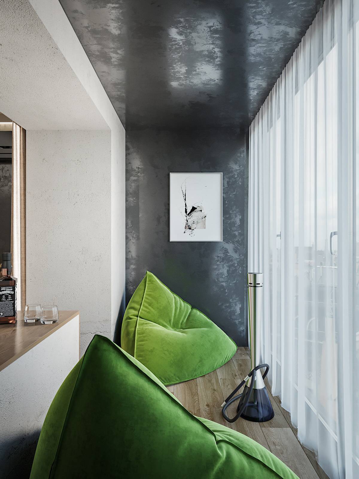 Минимализм в темно-серых тонах!