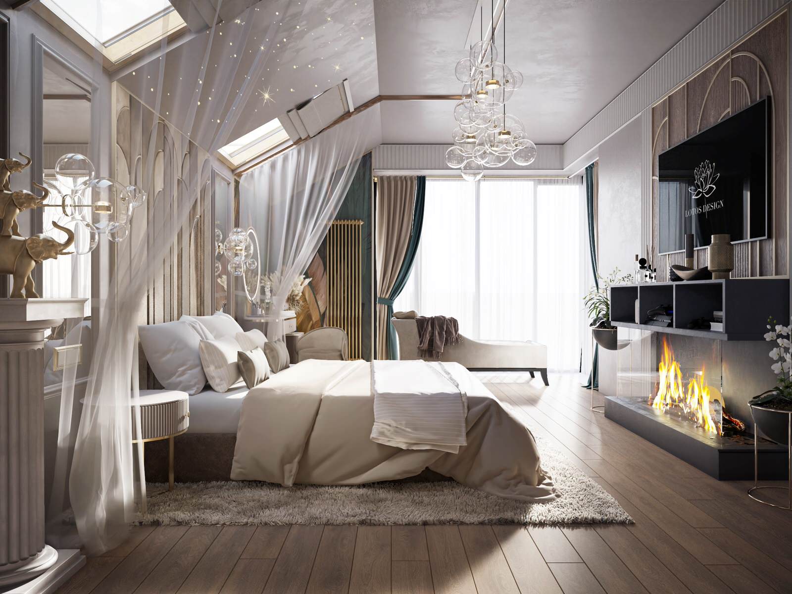 Обложка проекта: Спальня в жилом доме