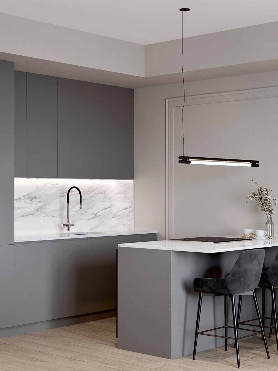 ЖК RiverSky,  3 комнаты, 92м²