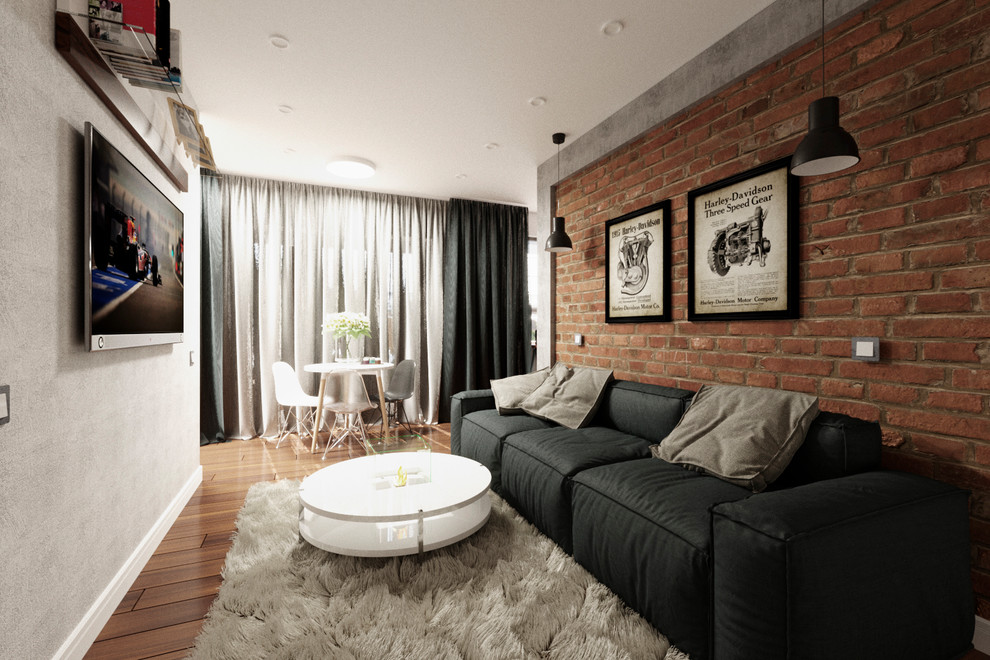 Обложка проекта: Уютный лофт на 45 квадратах.