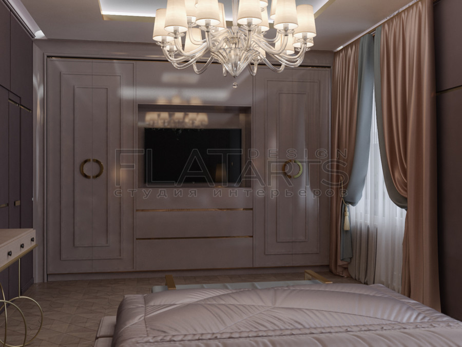 Арт-деко. Дизайн 4-ной квартиры 188кв.м