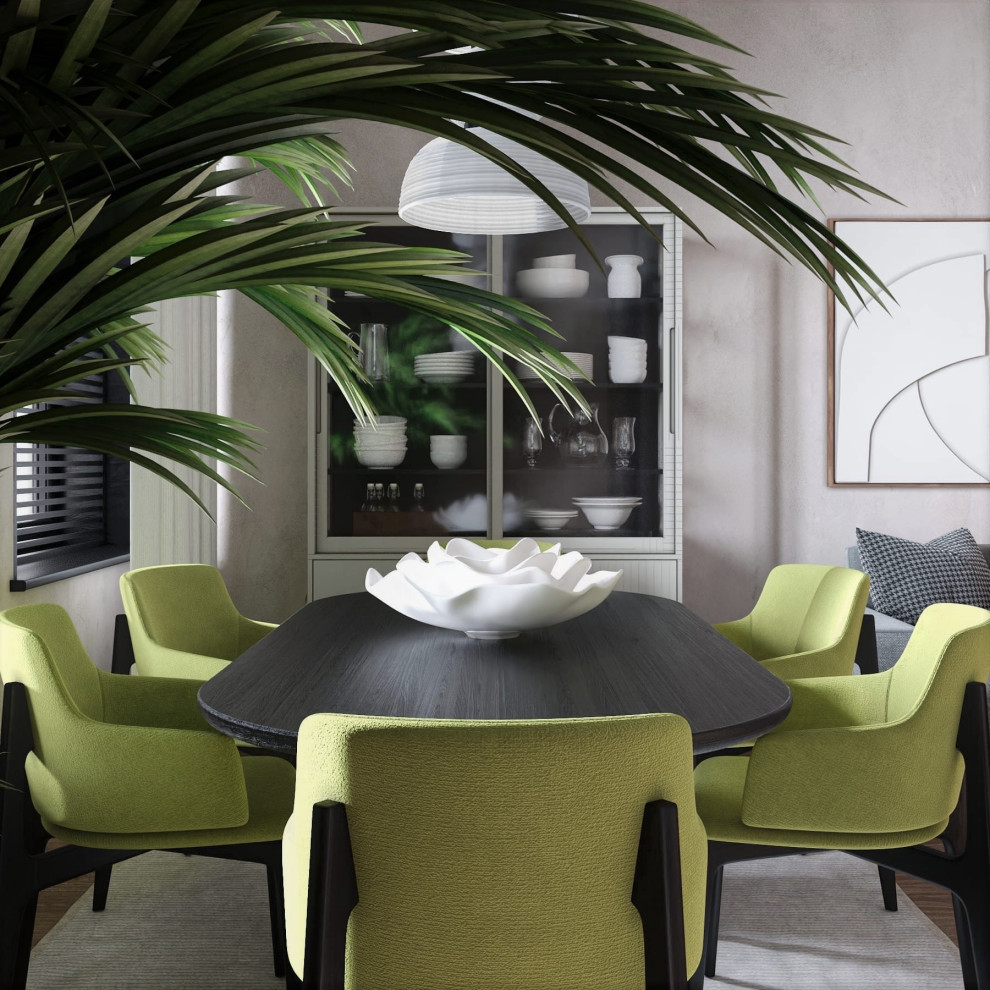 Проект светлой квартиры для семьи врачей.