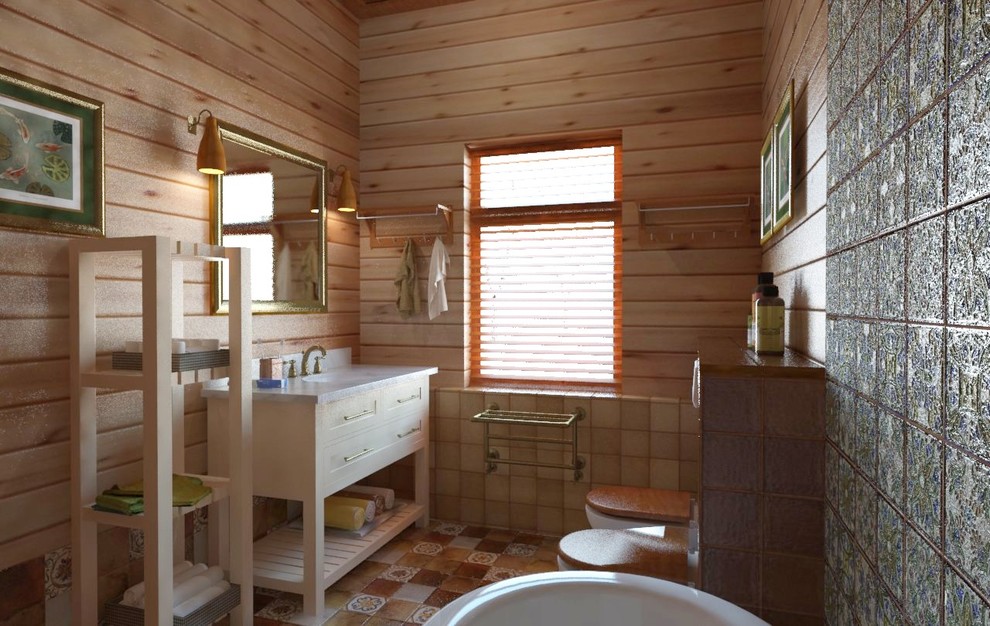 Обложка проекта: Ванная комната в особняке