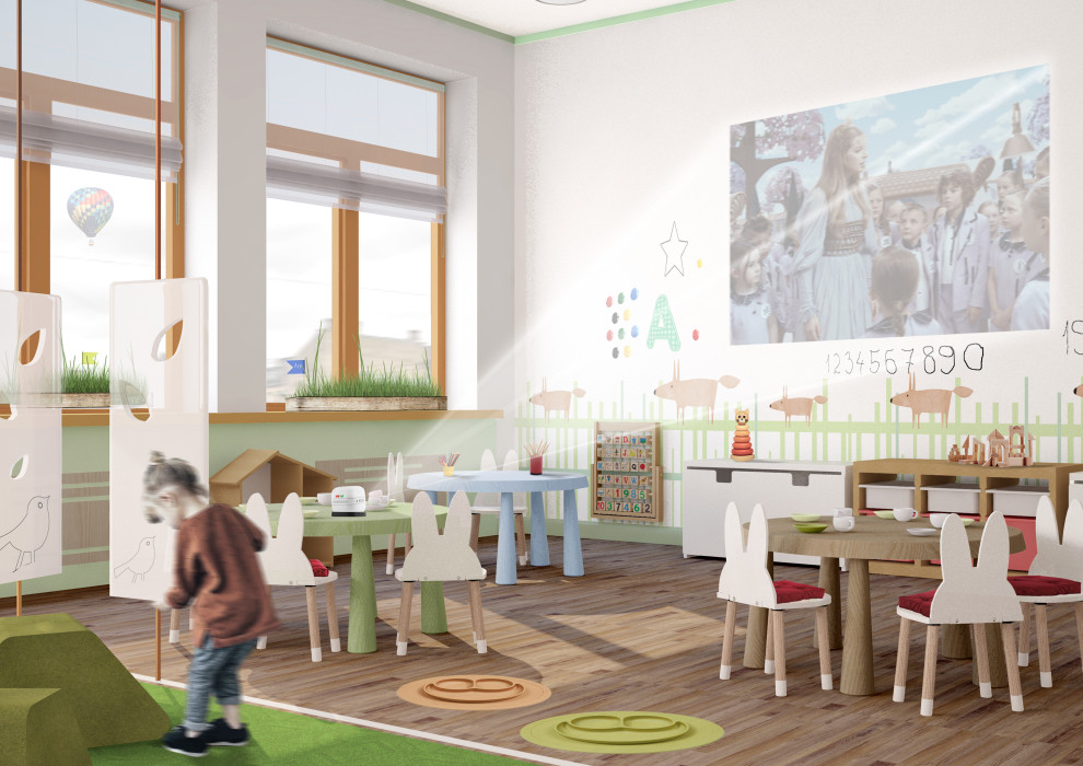 Интерьеры детского сада на Гагаринской улице. Санкт-Петербург
