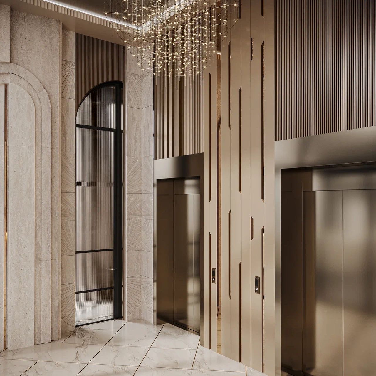 Лифтовые холлы Grand Royal Residents Сочи
