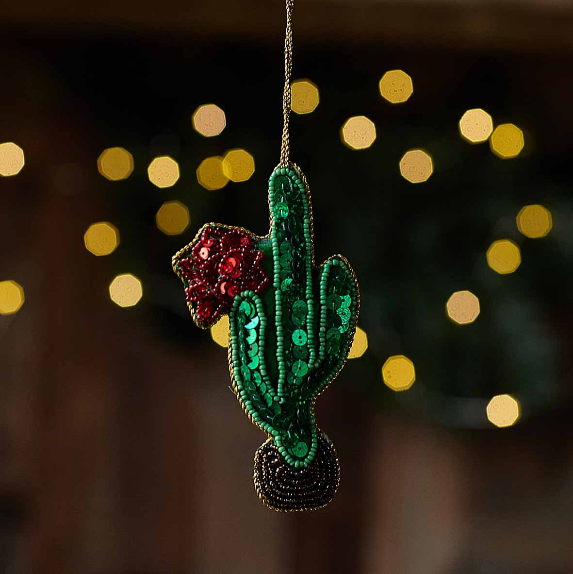 Ёлочная игрушка кактус "Кактус"