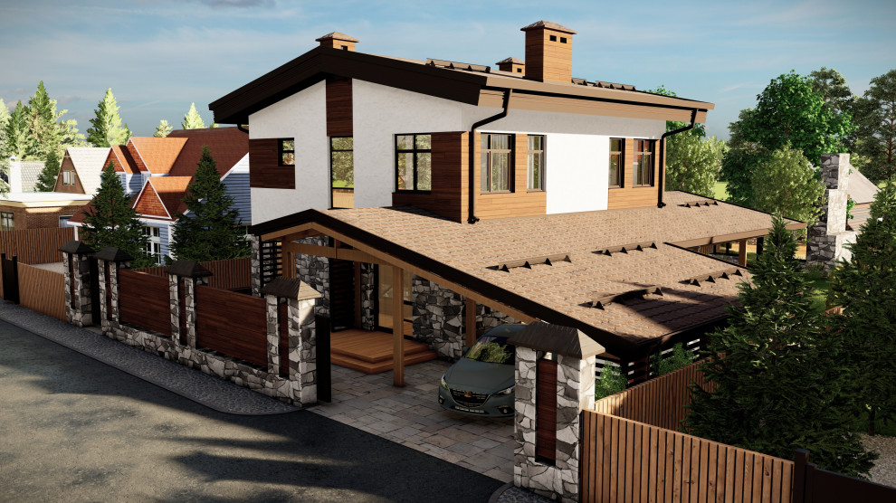 Обложка проекта: Коттедж 153 кв. м