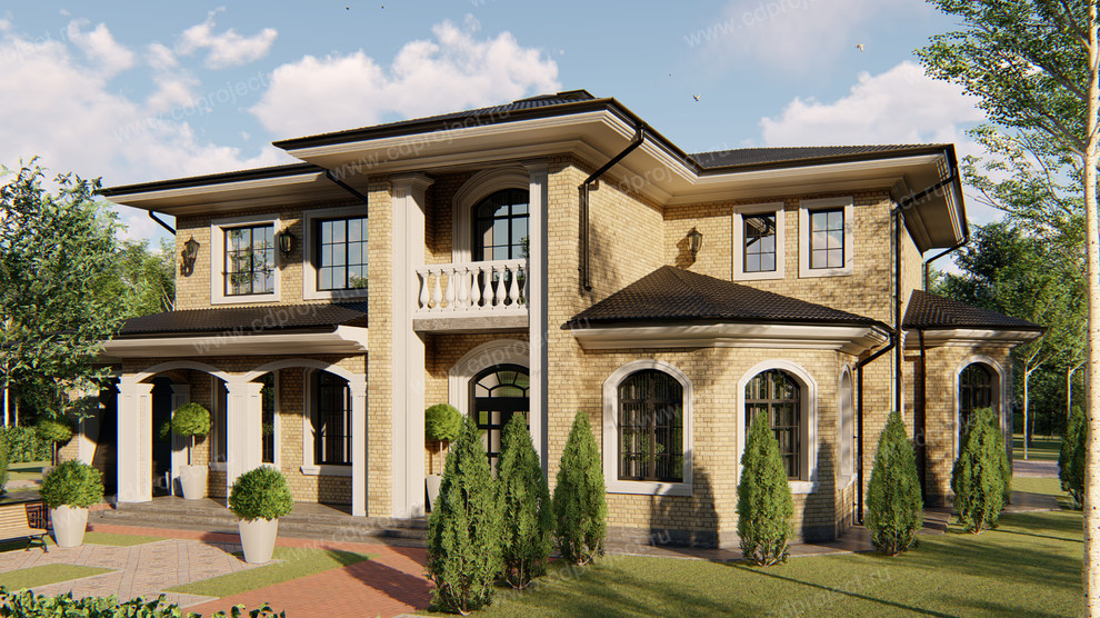 Проект загородного дома в классическом стиле