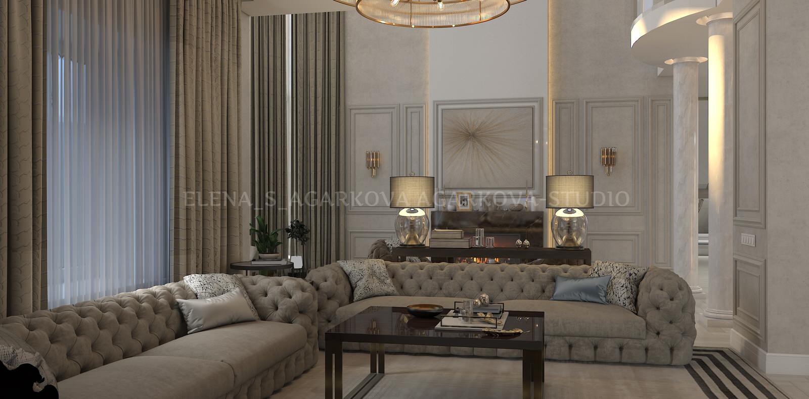 Дом в нюдовых тонах