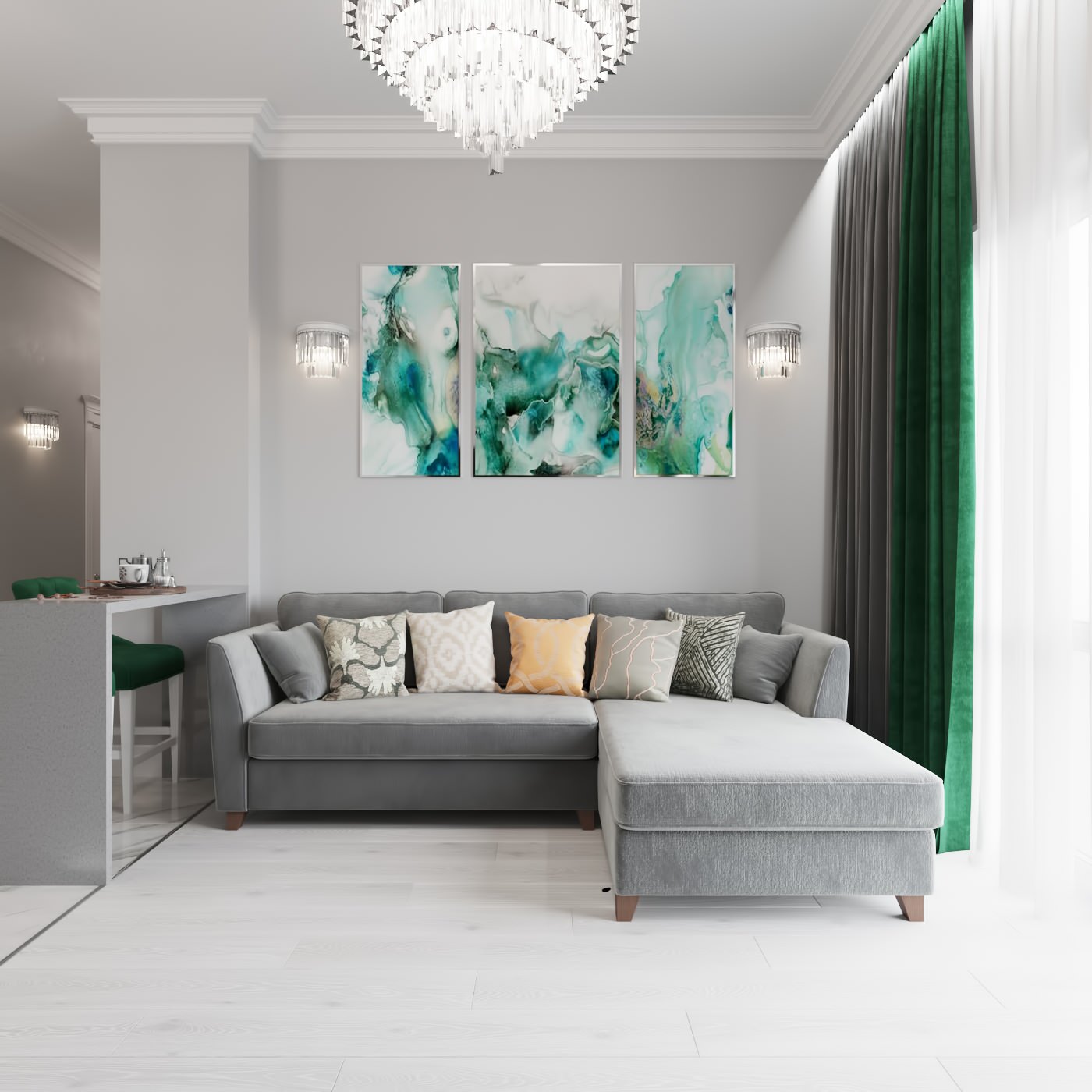 Проект квартиры для молодой семьи жк Фамилия, г. Рязань