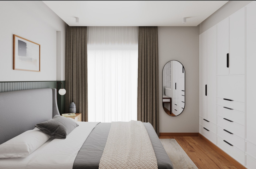 Обложка проекта: Визуализация спальни. Работа выполнена в 3dmax + Corona Render