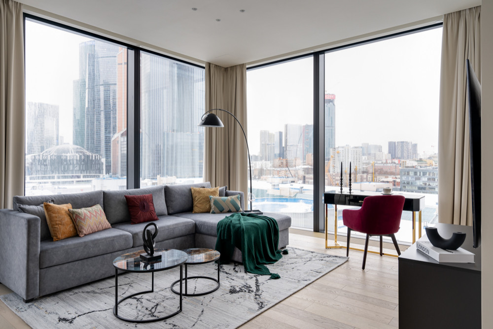 Хоумстейджинг и комплектация квартиры в небоскребе Москва Сити, ЖК Capital Tower