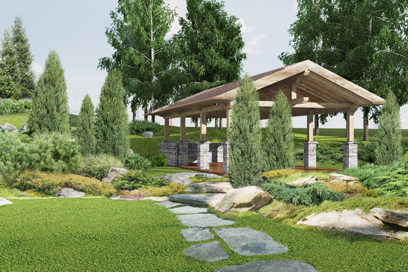 Сад Панорама природы.