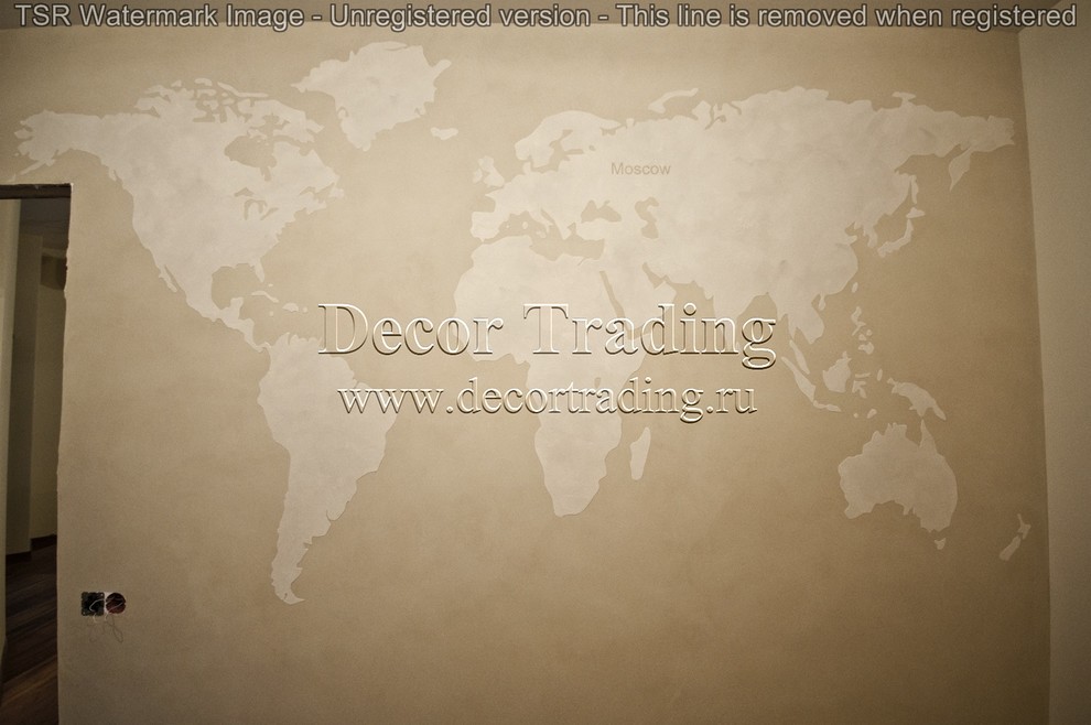 Частная квартира- отделка "Итальянская декоративная краска с эффектом песчаника"