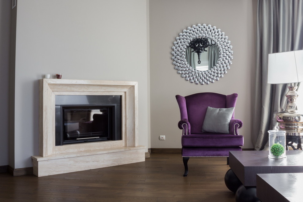 Обложка проекта: Камин из травертина