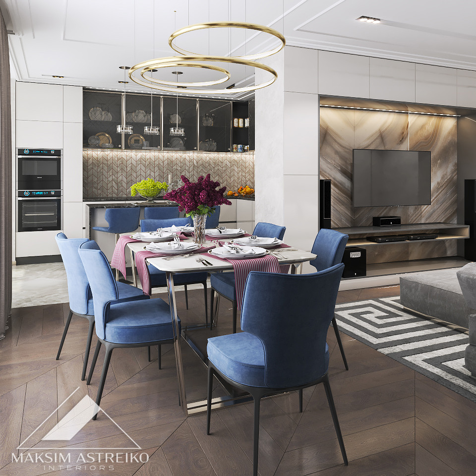 Современный интерьер с элементами арт деко