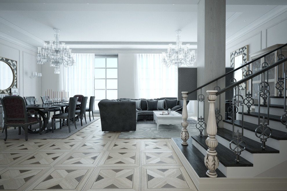 Интерьер таунхауса в Москве.