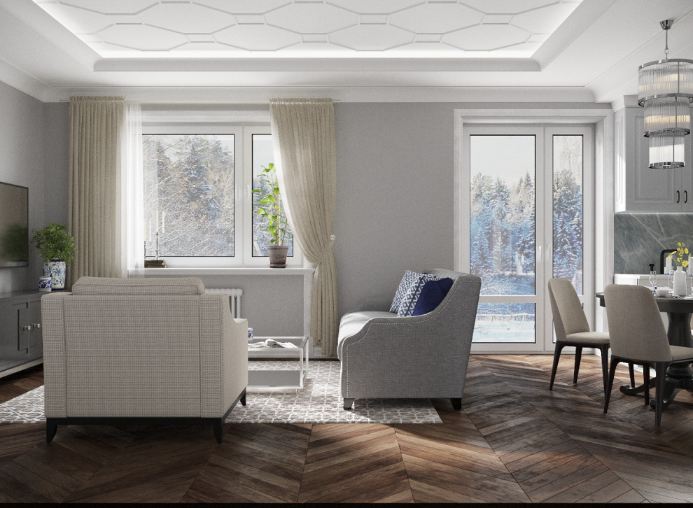 Дизайн-проект частного дома в стиле неоклассика