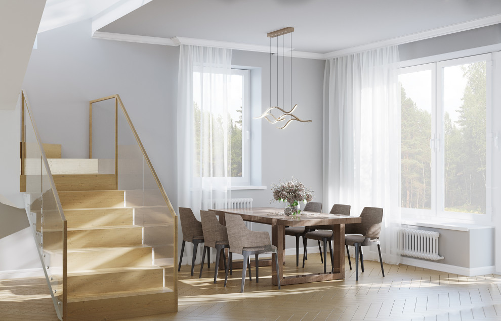 Дизайн проект интерьера коттеджа 140 кв.м.