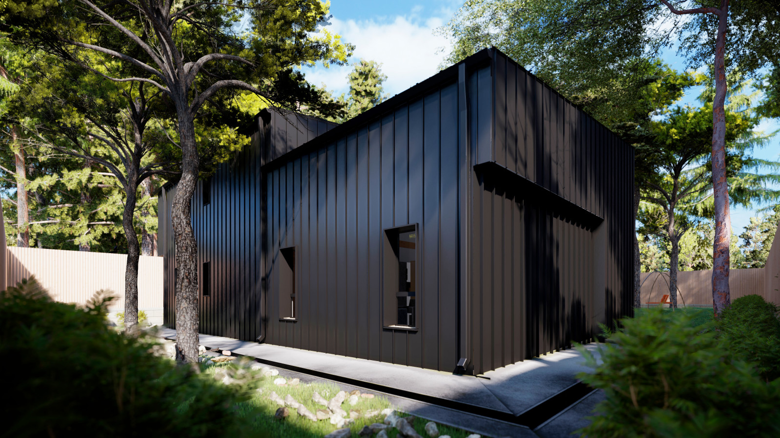 Штутгарт: фахверк с плоской кровлей