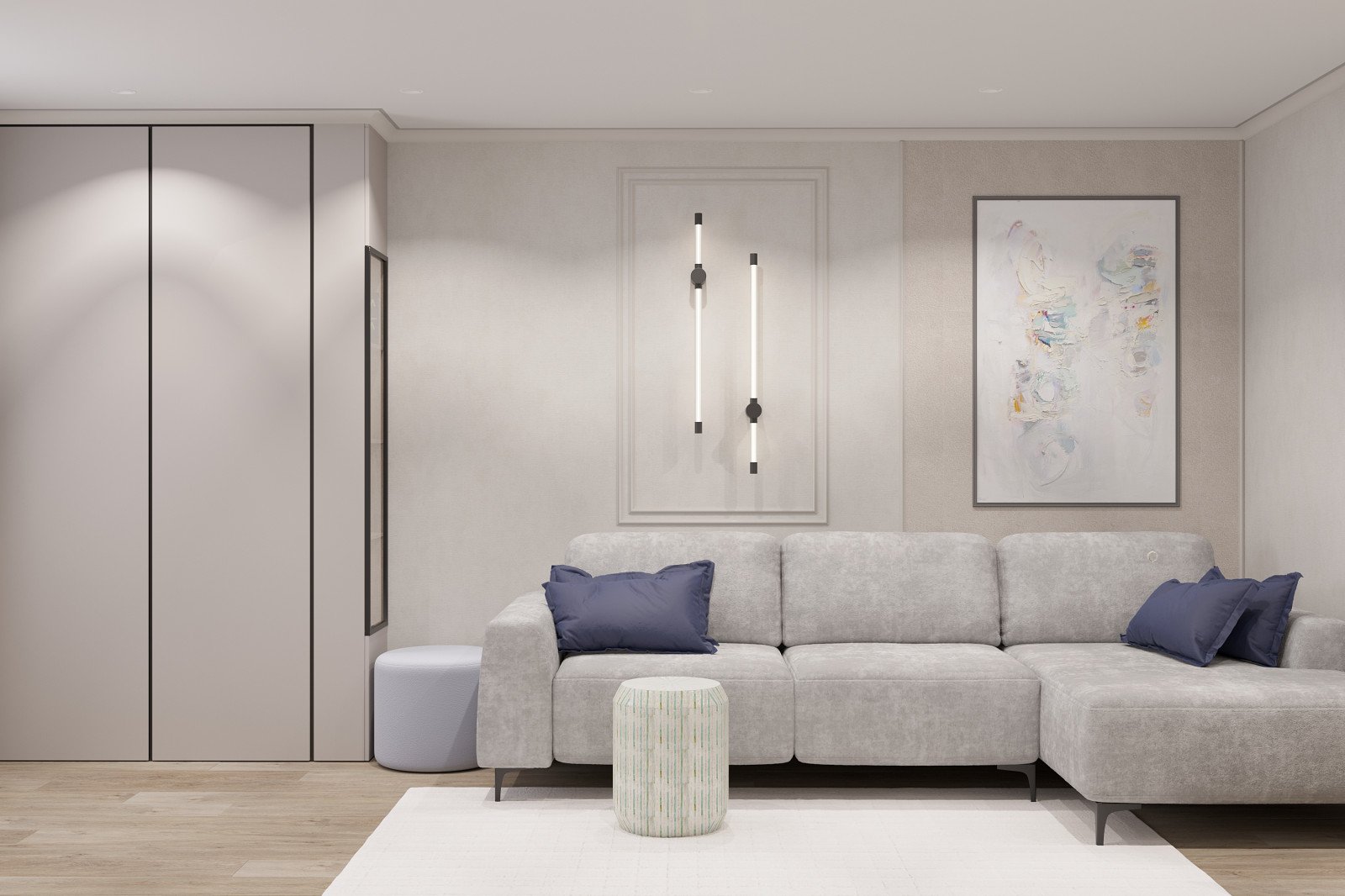 Обложка проекта: Квартира 80 м2 для семьи с двумя дочками