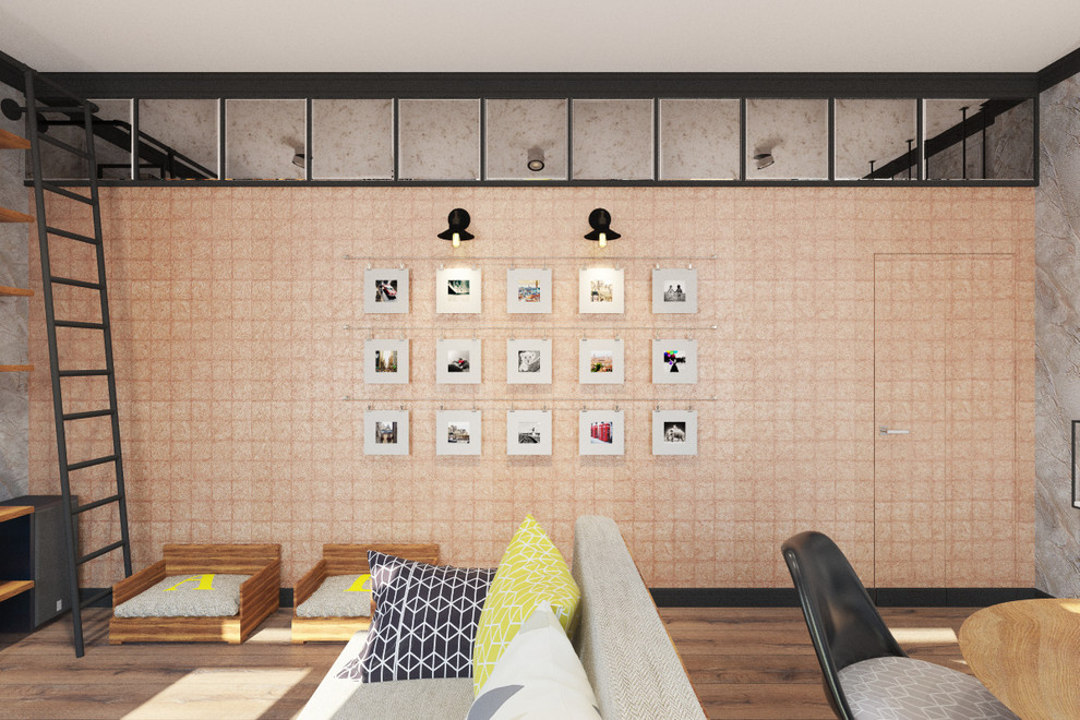 Гостиная в стиле Лофт