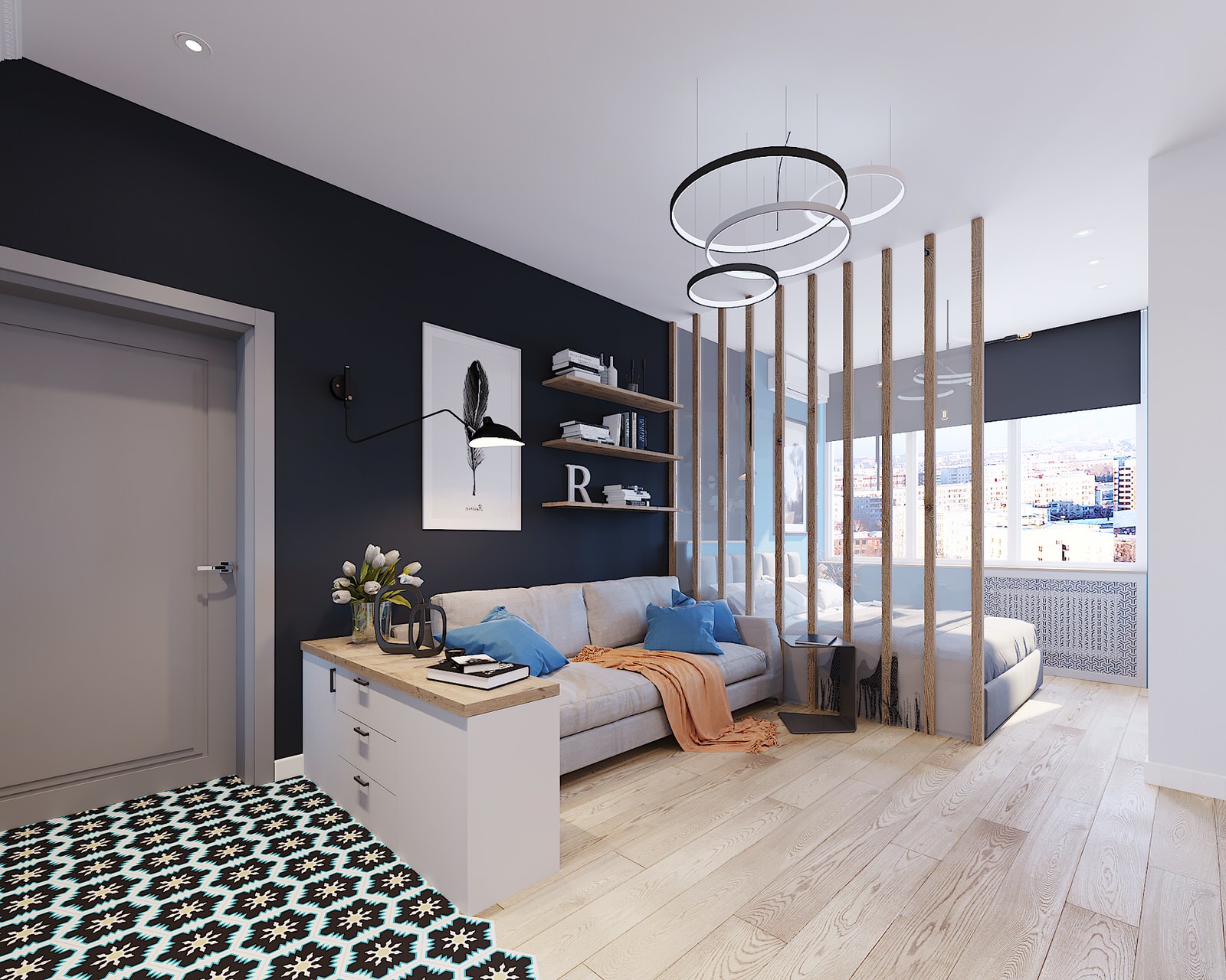 Квартира-студия. 38м2.