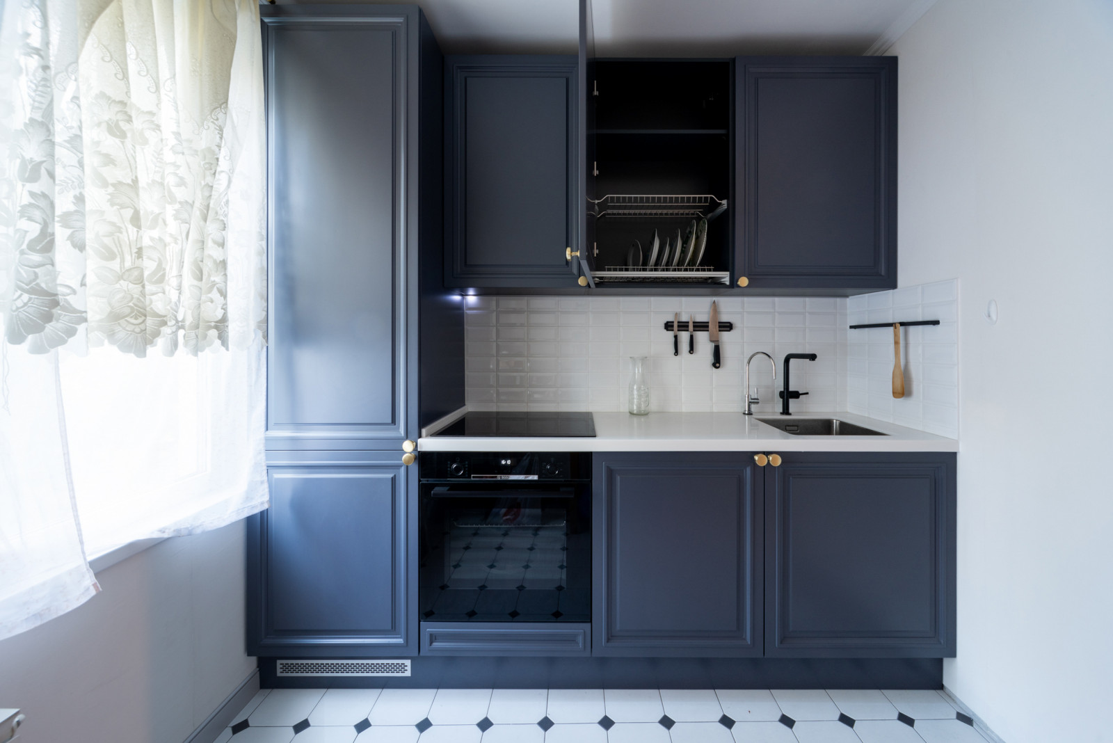 Синяя Кухня в современном стиле