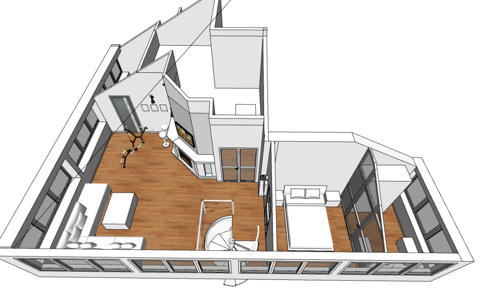 Перепланировка мансарды