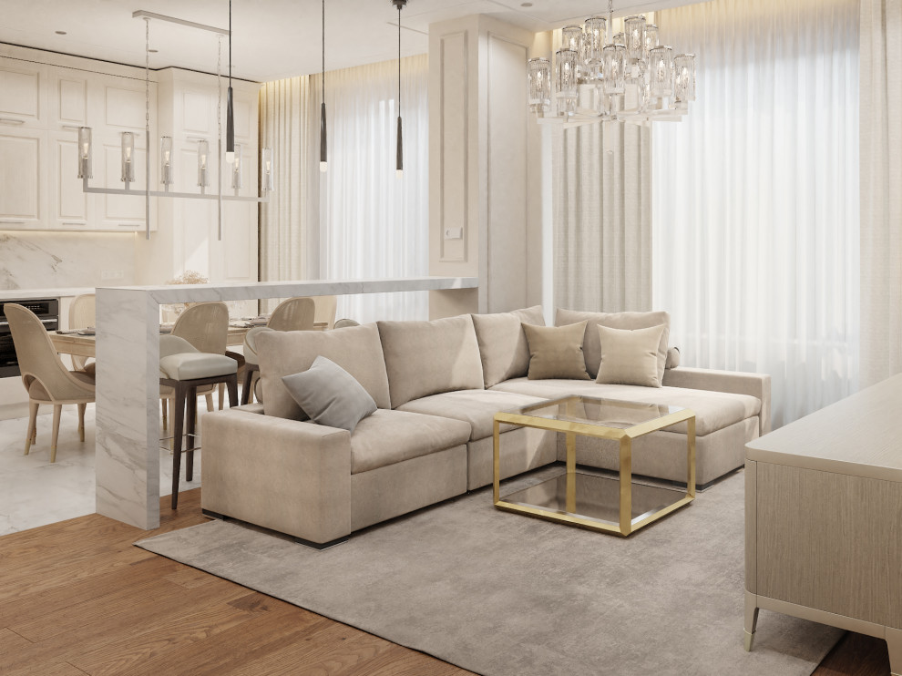 Обложка проекта: Светлая квартира в ЖК Небо