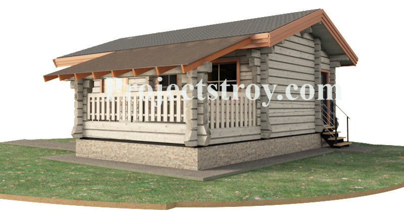 Сауна дом из лафета