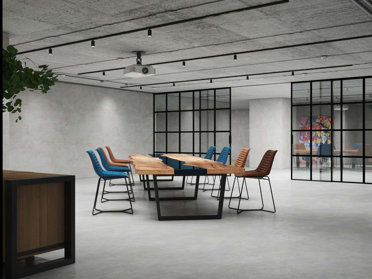 Офисное пространство Open Space в стиле Loft